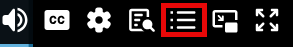 Vimeo player chapter icon in player controls